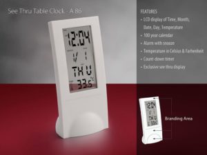 A86 – See thru table clock