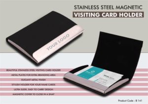 B141 – Stainless Steel Magnetic Visiting Card holder