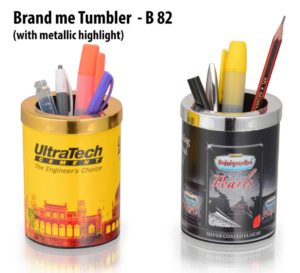 B82 – Brand me Tumbler with metallic highlight (Branding included) (MOQ: 200)