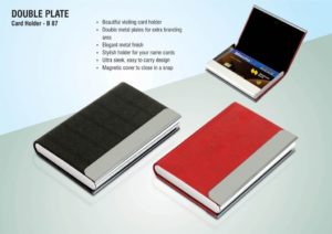B87 – Double plate card holder