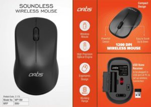 C175 – Artis Soundless Wireless mouse (WP10M) (MRP 899)