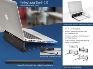 C20 – Folding laptop stand (suitable for travelling)