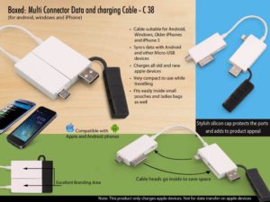 C38 – Boxed: Multi connector Data and charging cable