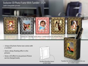 D29 – 3D photoframe Tumbler
