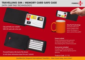E115 – Travelling SD/Sim card safe case