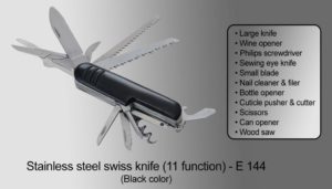 E144 – 11 function swiss knife