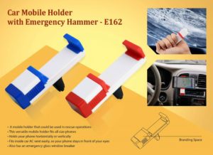E162 – Car Vent mobile holder with emergency hammer