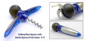 E17 – Wine Opener / Bottle Opener with Foil Cutter