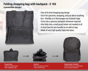 S-E183 – Folding shopping bag