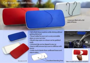 E190 – Car tissue box (with tissues)