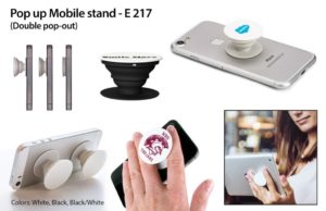 E217 – Pop up Mobile stand (Double pop out)