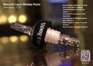 E235 – Measured Liquor/whiskey pourer (30ml approx)