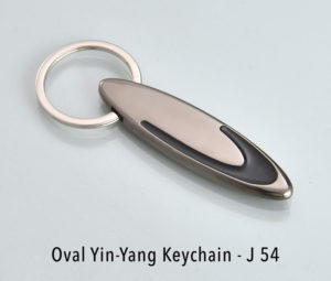 J54 – Oval yin-yang keychain