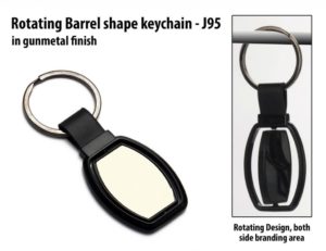 J95 – Rotating Barrel shape keychain