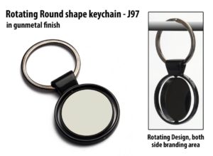 J97 – Rotating Round shape keychain