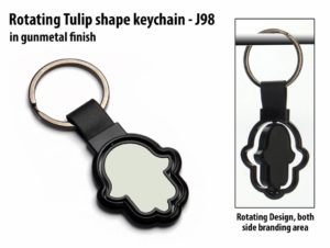 J98 – Rotating Tulip shape keychain
