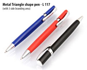 L117 – Metal triangle shape pen
