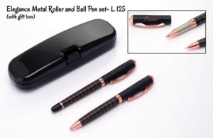 L125 – Elegance Metal Roller and Ball Pen set (with Gift box)