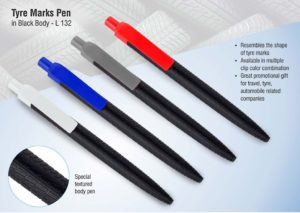 L132 – Tyre marks pen in black body