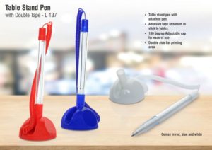 L137 – Table stand Pen with double tape