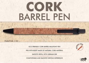 L163 – Cork barrel pen | Barrel completely made of cork