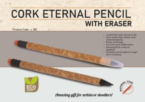 L180 – Cork Eternal pencil with eraser