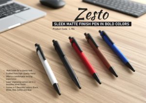 L194 – Zesto: Sleek Matte Finish Pen in Bold Colors