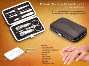N11 – Premium manicure kit in leatherette case (7 pc.) – Small