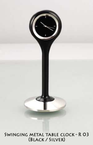 R03 – Swinging Metal table clock