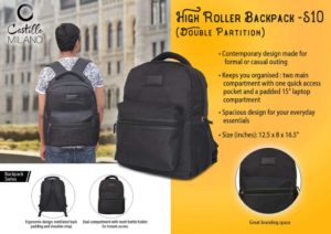 S10 – High Roller backpack – double partition by Castillo Milano