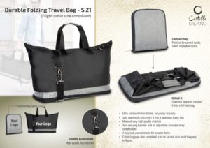 S21 – Durable Folding Travel Bag (Flight cabin size compliant)