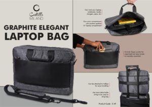 S49 – Graphite Elegant laptop bag