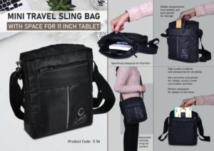 S56 – Mini Travel sling bag with space for 11 inch Tablet | Perfect for iPad Mini